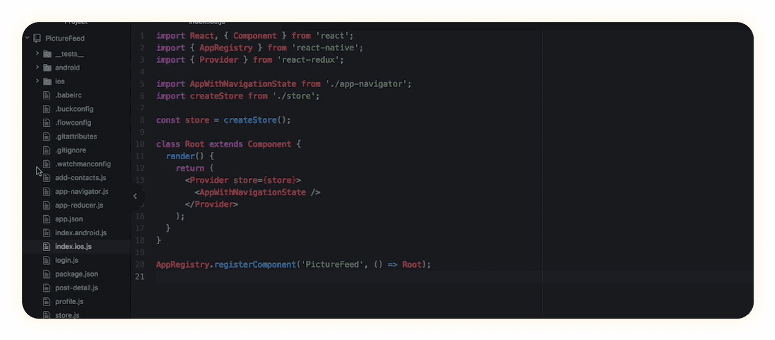 React App Code Sample