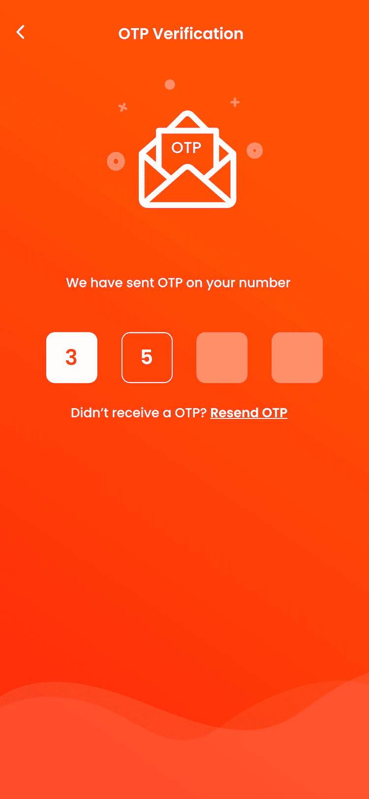 OTP Input Screen