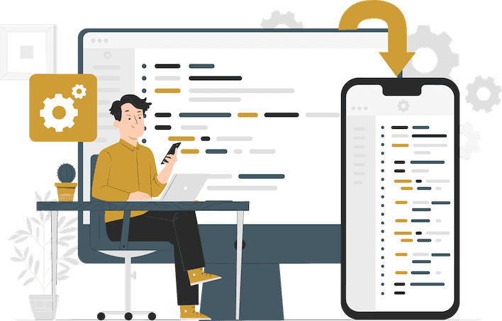 React Native Development Illustration